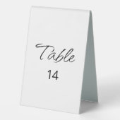 Plaque De Table Réception de mariage Décontractée Boho, Script mod (Verso)