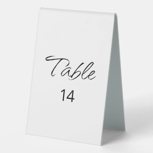 Plaque De Table Réception de mariage Décontractée Boho, Script mod (Verso)
