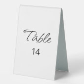 Plaque De Table Réception de mariage Décontractée Boho, Script mod (Recto)
