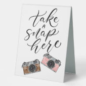 Plaque De Table Réception de mariage photo (Recto)