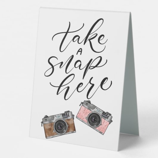 Plaque De Table Réception de mariage photo (Verso)