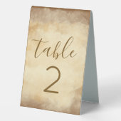 Plaque De Table Réception de mariage rustique boho marron (Verso)