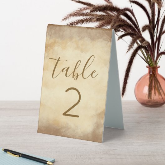 Plaque De Table Réception de mariage rustique boho marron (En SItu (Tableau))