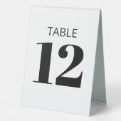 Plaque De Table Réception moderne en noir et blanc (Recto)