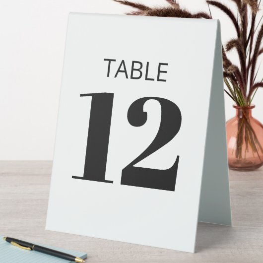 Plaque De Table Réception moderne en noir et blanc (En SItu (Tableau))
