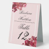 Plaque De Table Réception romantique Pétale Rose rose (Recto)