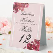 Plaque De Table Réception romantique Pétale Rose rose (In SItu (Mariage))