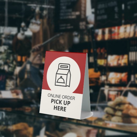 Plaque De Table Récupération en ligne ici rouge