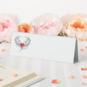 Plaque De Table Red Angel Coeur avec ailes (In SItu (Mariage))