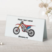 Plaque De Table Red dirt bike motorcycle (En SItu (Tableau))