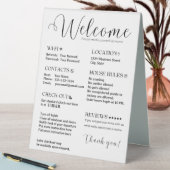 Plaque De Table Règles d'accueil Airbnb personnalisées (En SItu (Tableau))