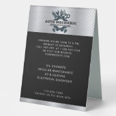 Plaque De Table Réparation mécanique automatique Service automobil (Recto)