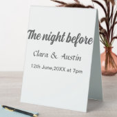 Plaque De Table Répétition dîner la nuit avant simple minimum m (En SItu (Tableau))