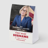 Plaque De Table Republican Party Campaign Personalized QR & Photo (Recto)