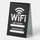 Plaque De Table Réseau Wi-Fi (Verso)