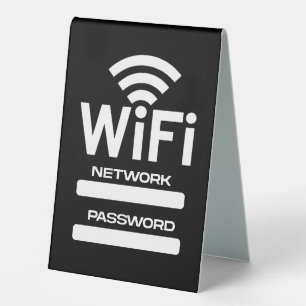 Plaque De Table Réseau Wi-Fi