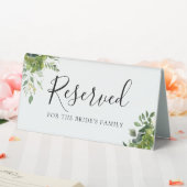 Plaque De Table Réservation de mariage floral de verdure (In SItu (Mariage))