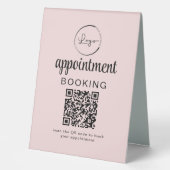 Plaque De Table Réservation de rendez-vous QR Code Entreprise (Recto)