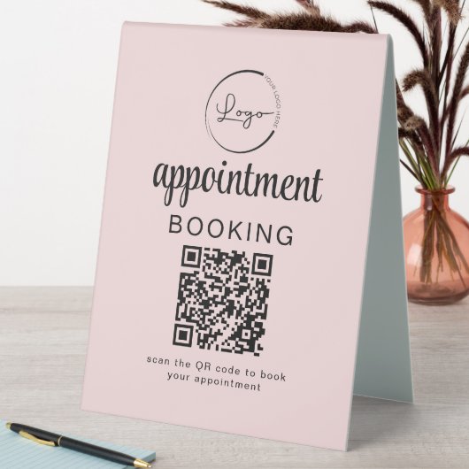 Plaque De Table Réservation de rendez-vous QR Code Entreprise (En SItu (Tableau))