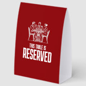 Plaque De Table Réservation de Table à Forte Impact (Recto)