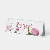Plaque De Table Réservation pour Mariage Fleurs Multiples (Recto)