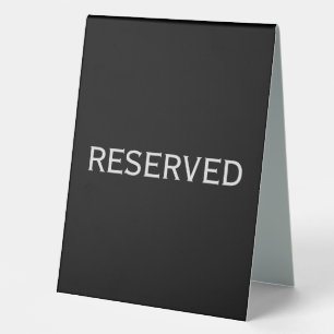 Plaque De Table Réservé 6x8