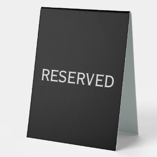Plaque De Table Réservé 6x8