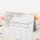 Plaque De Table Réservé - Affaires de mariage - Herbe de Pampas (In SItu (Mariage))