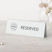 Plaque De Table Réservé | Business Logo Restaurant Réservation (En SItu (Tableau))