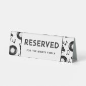 Plaque De Table Réservé Mariage Rétro Rétro (Verso)
