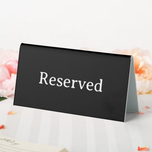 Plaque De Table Réservé | Panneau de tente de réservation de table (In SItu (Mariage))