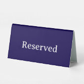 Plaque De Table Réservé | Panneau de tente de réservation de table (Verso)