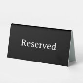 Plaque De Table Réservé | Panneau de tente de réservation de table (Recto)