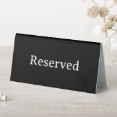 Plaque De Table Réservé | Panneau de tente de réservation de table (En SItu (Tableau))