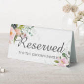 Plaque De Table Réservé pour la famille de la chambre de parents F (En SItu (Tableau))