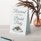 Plaque De Table Réservé pour la fête nuptiale Pinecones rustiques (En SItu (Tableau))