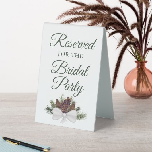 Plaque De Table Réservé pour la fête nuptiale Pinecones rustiques (En SItu (Tableau))