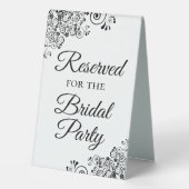 Plaque De Table Réservé pour la fête nuptiale Simple Elegant (Verso)
