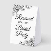 Plaque De Table Réservé pour la fête nuptiale Simple Elegant (Verso)