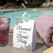Plaque De Table Réservé pour la fête nuptiale Simple Elegant (InVersositu (sur table))