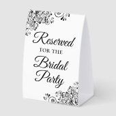 Plaque De Table Réservé pour la fête nuptiale Simple Elegant (Recto)