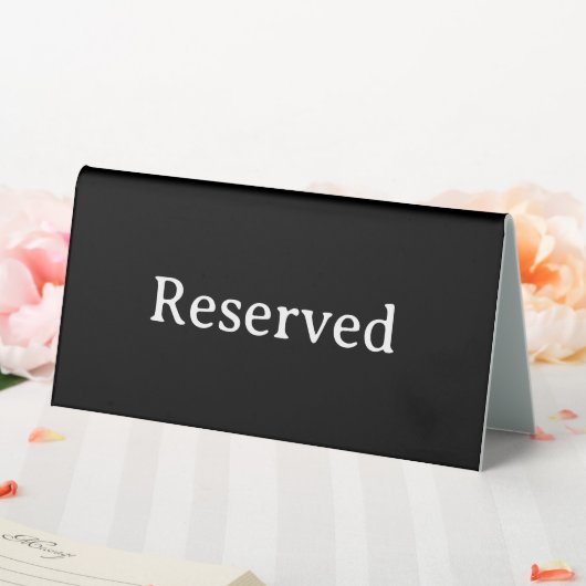 Plaque De Table Reserved | Restaurant Table Reservation Tent Sign (In SItu (Mariage))