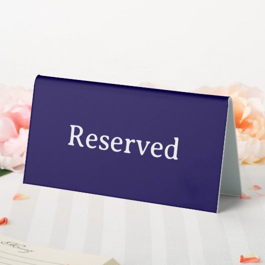Plaque De Table Reserved | Restaurant Table Reservation Tent Sign (In SItu (Mariage))