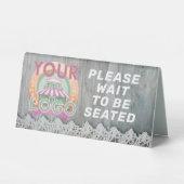 Plaque De Table Restaurant Cafe Custom Business Logo Professionnel (Recto)