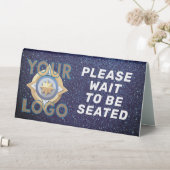 Plaque De Table Restaurant Cafe Custom Business Logo Professionnel (En SItu (Tableau))