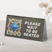 Plaque De Table Restaurant Cafe Custom Business Logo Professionnel (En SItu (Tableau))