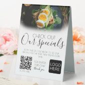 Plaque De Table Restaurant Code QR Menu Table Tente Sign (In SItu (Mariage))