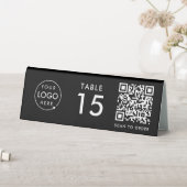 Plaque De Table Restaurant QR Code | Numéro de table - Commande d' (En SItu (Tableau))