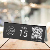 Plaque De Table Restaurant QR Code | Numéro de table - Commande d'