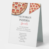 Plaque De Table Restaurants Pizza (Recto)